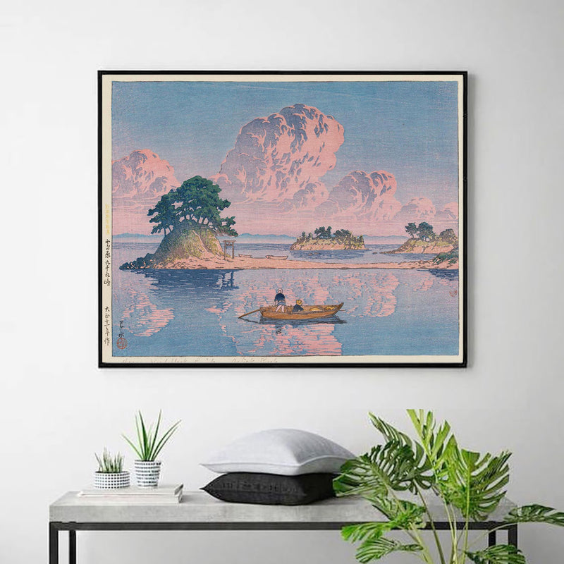 Nihon_fūkei_senshū,_Shimabara_Tsukumojima by Kawase Hasui