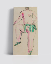 Nude with Green Shoes by San Yu