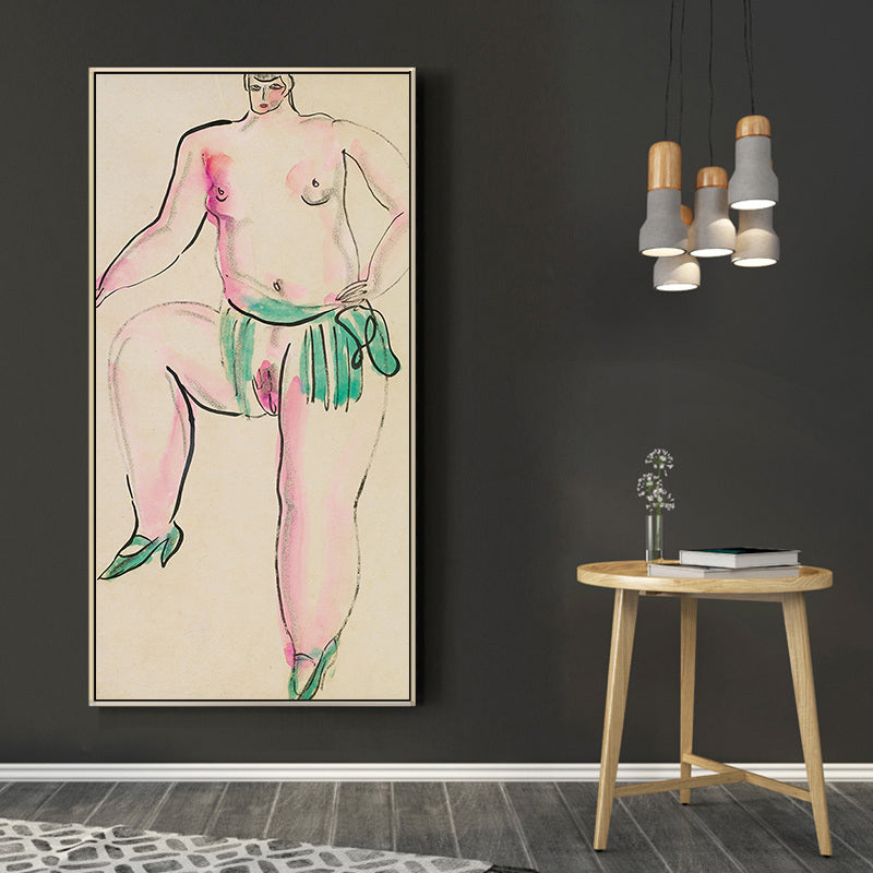 Nude with Green Shoes by San Yu