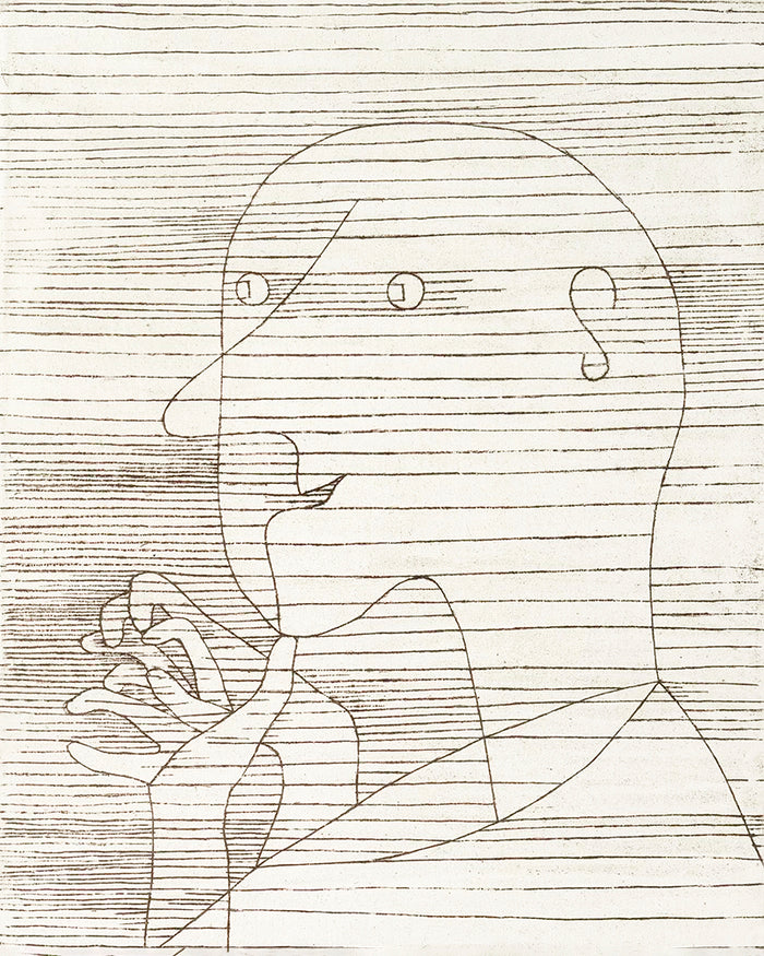 Old Man Counting on his Fingers by Paul Klee