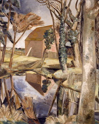 Oxenbridge Pond  painting in high resolution by Paul Nash