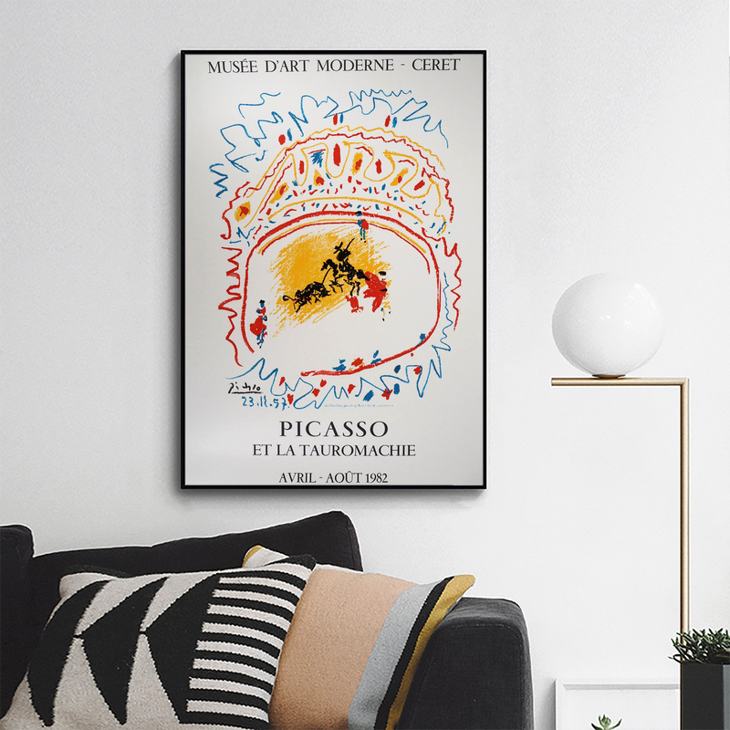 Pablo Picasso,Bullfight, the Arena Wall Art