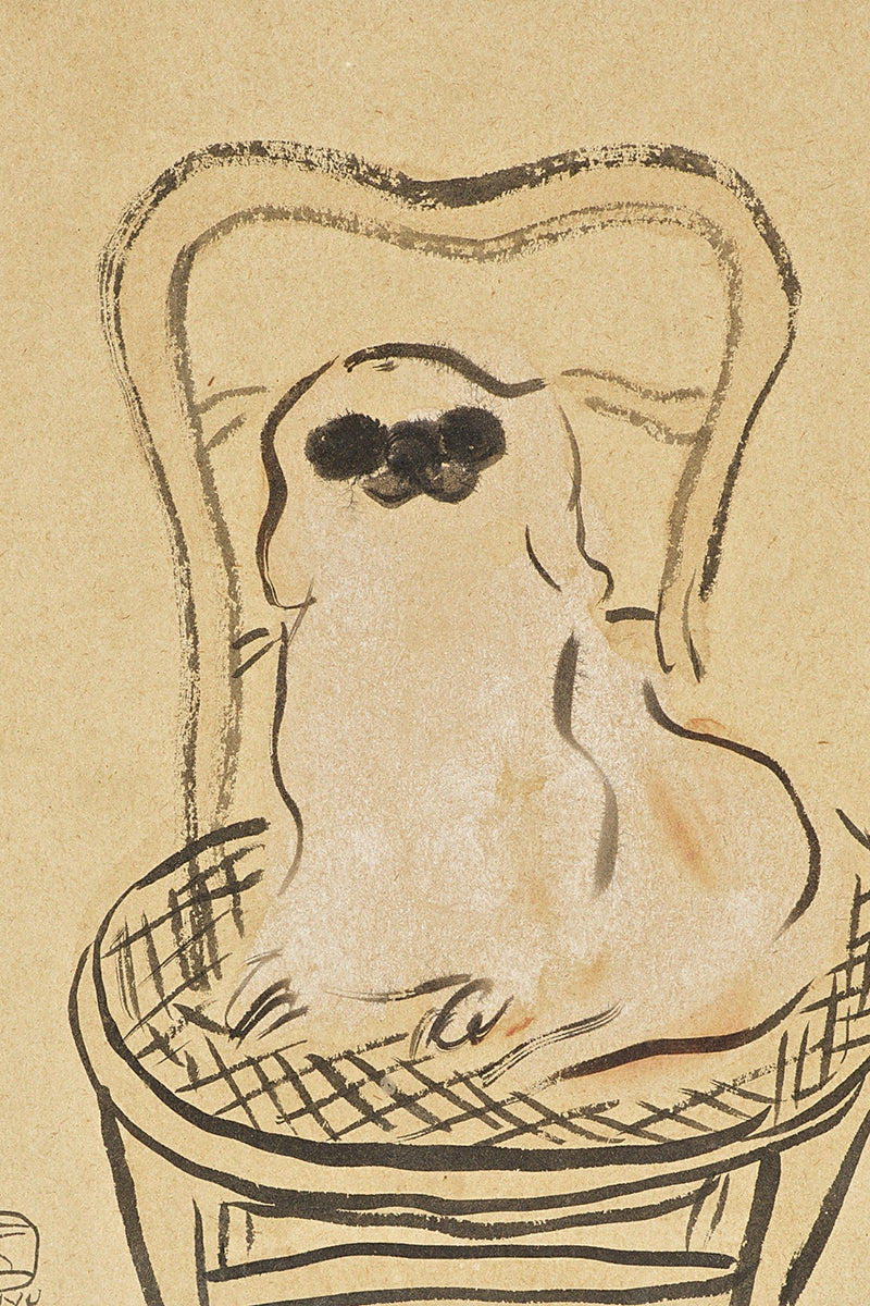 Pekinese on a Chair by San Yu