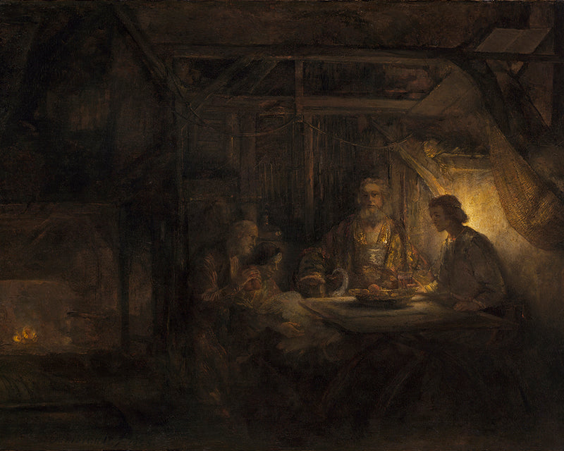 Philemon and Baucis by Rembrandt Harmenszoon van Rijn