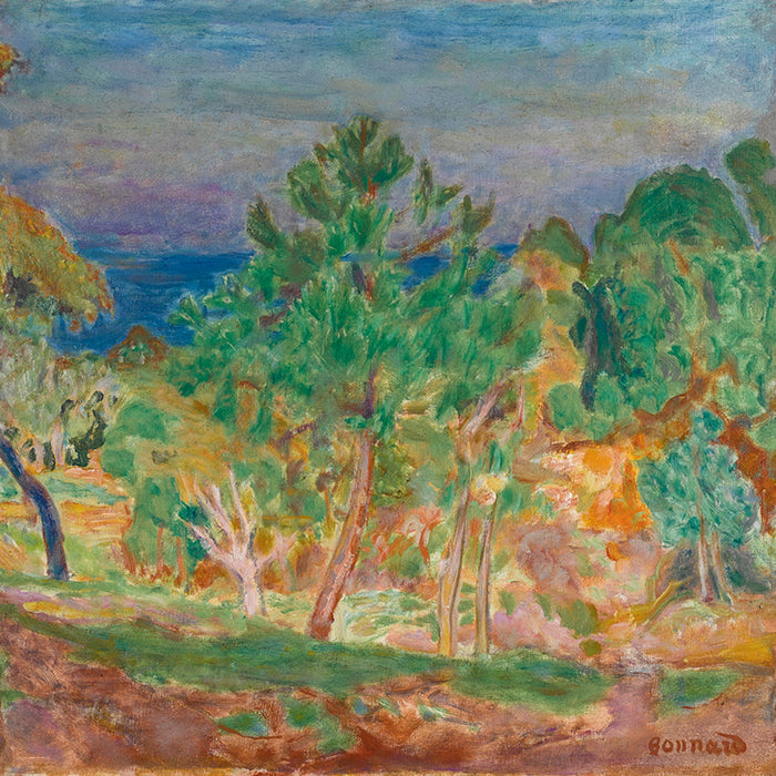 BORDS DE SEINE OR PAYSAGE ENSOLEILLé by Pierre Bonnard