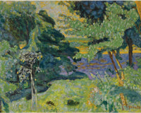 JARDIN à VERNON OR PAYSAGE AU BORD DE LA SEINE by Pierre Bonnard