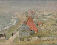 LA MAISON AU BORD DU CHEMIN OU MAISONS SUR LA FALAISE by Pierre Bonnard