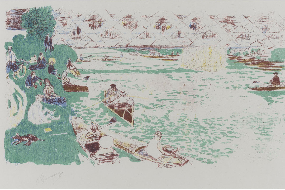 LE CANOTAGE  by Pierre Bonnard