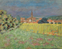 LE CHAMP DE BLé DEVANT L'éGLISE by Pierre Bonnard