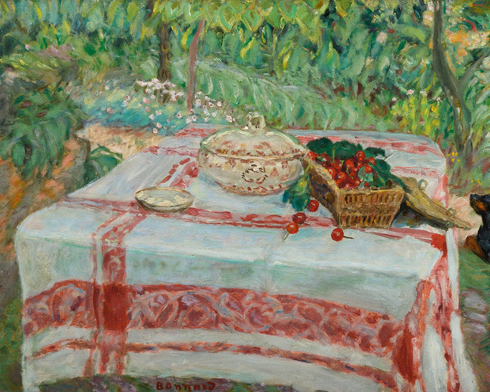 NATURE MORTE AUX CERISES by Pierre Bonnard