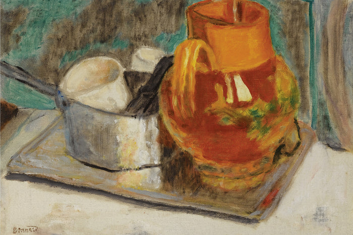 NATURE MORTE à LA CRUCHE ORANGE by Pierre Bonnard