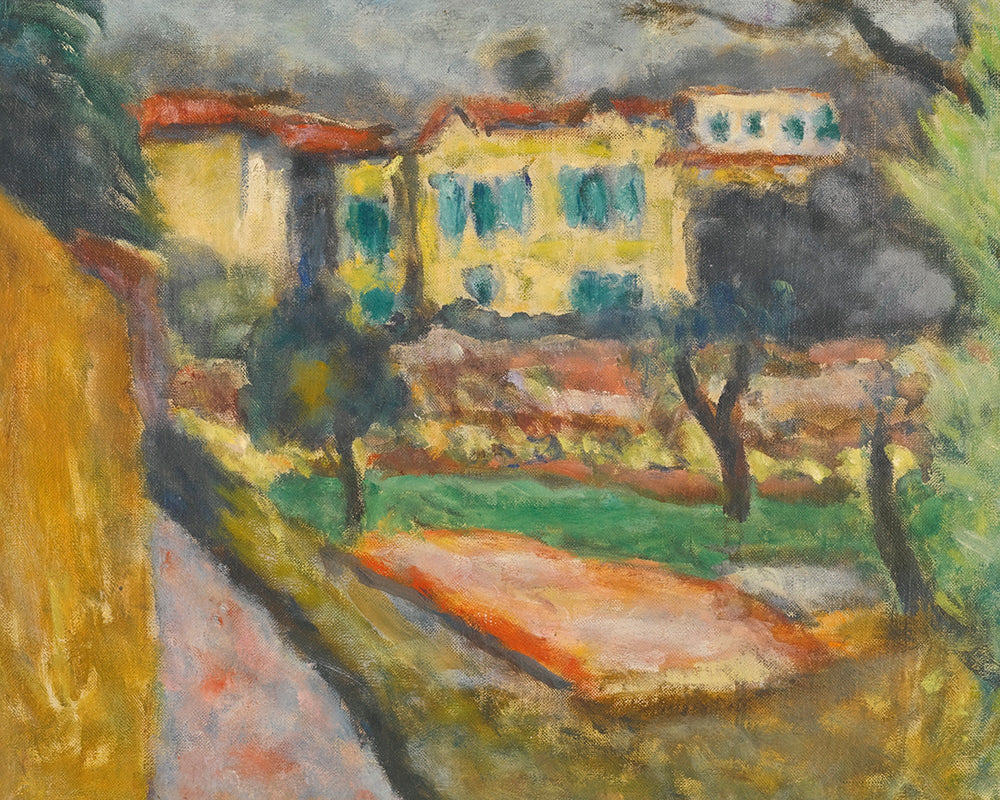 PAYSAGE à LA MAISON JAUNE by Pierre Bonnard