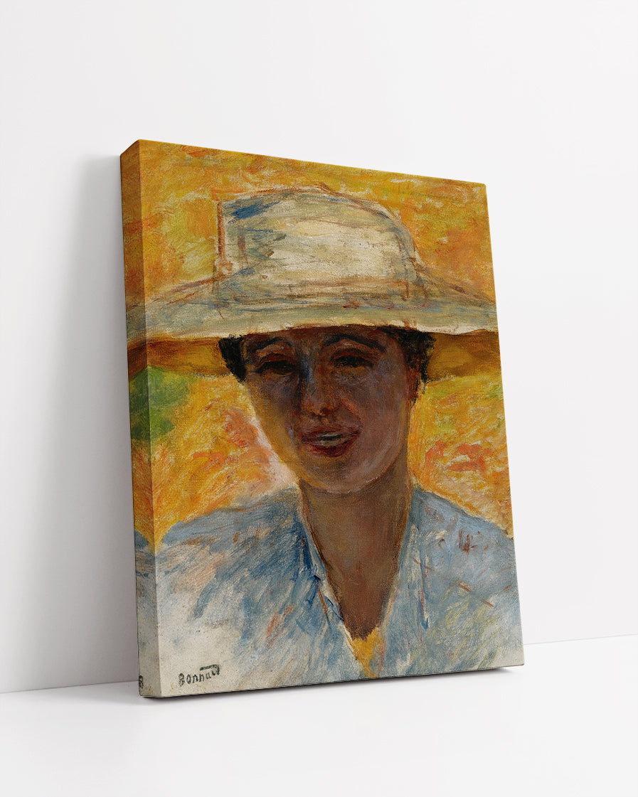 PORTRAIT DE FEMME AU GRAND CHAPEAU by Pierre Bonnard