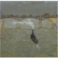 REMORQUEUR, PONT SUR LA SEINE by Pierre Bonnard