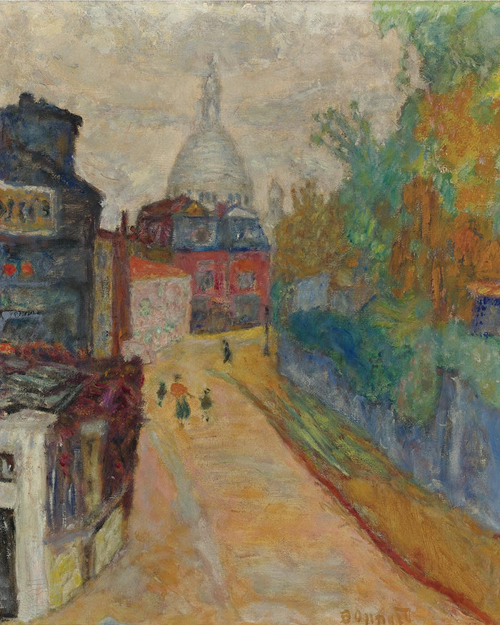 RUE à MONTMARTRE, LE SACRé-COEUR by Pierre Bonnard