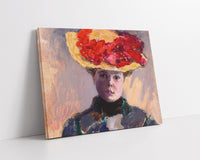 Girl in Straw Hatby Pierre Bonnard