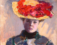 Girl in Straw Hatby Pierre Bonnard