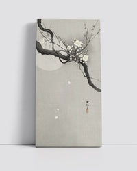 Plum blossom and full moon by Ohara Koson