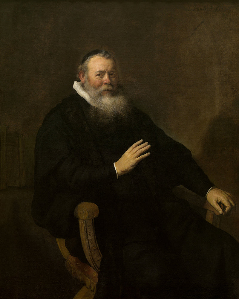 Portrait of Eleazer Swalmius by Rembrandt Harmenszoon van Rijn