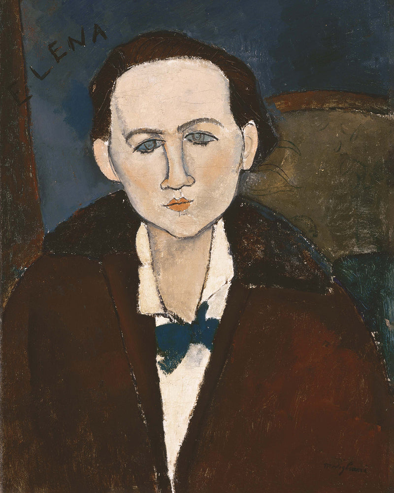 Portrait of Elena Pavlowski by Amedeo Modigliani