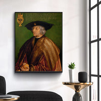 Portrait of Emperor Maximilian  by Albrecht Durer