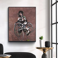 Portrait of George Dyer Riding a Bicycle by Francis Bacon