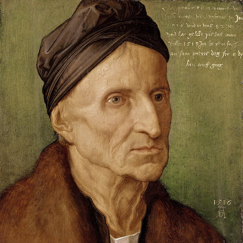 Portrait of Nuremberger Painter Michael Wolgemut by Albrecht Durer