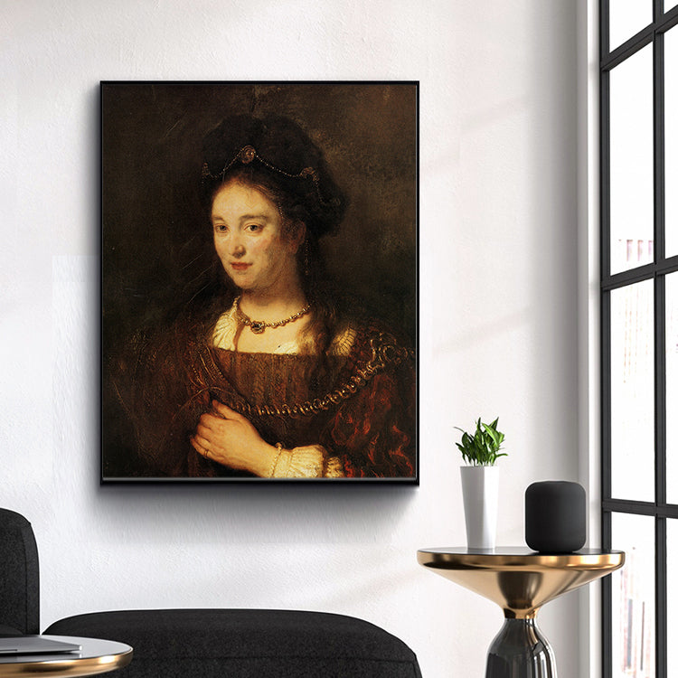 Portrait of Saskia by Rembrandt Harmenszoon van Rijn