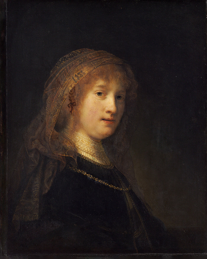 Portrait of Saskia van Uylenburg by Rembrandt Harmenszoon van Rijn