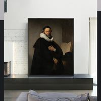 Portrait of the Minister Johannes Wtenbogaert by Rembrandt Harmenszoon van Rijn