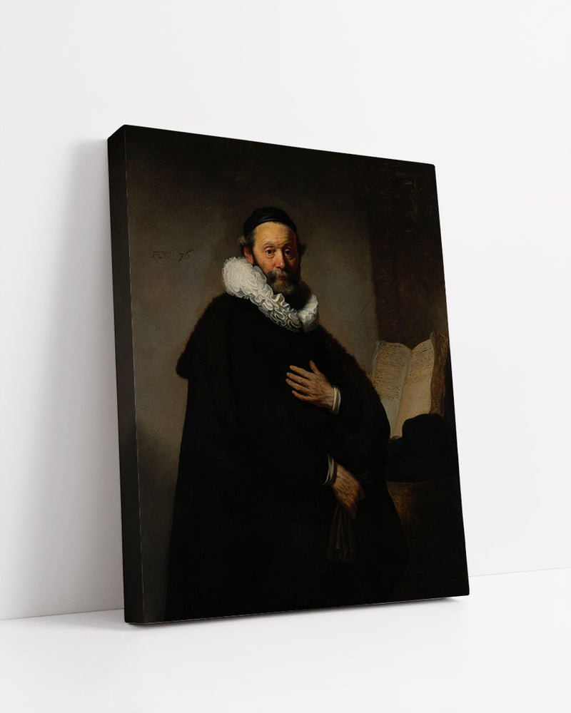 Portrait of the Minister Johannes Wtenbogaert by Rembrandt Harmenszoon van Rijn