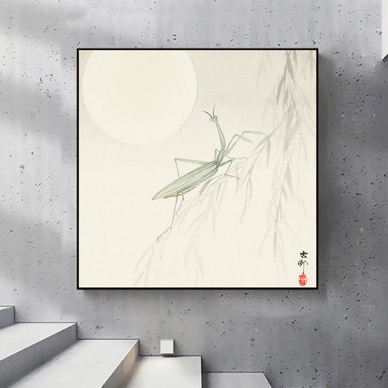 Praying mantis by Ohara Koson