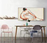 Reclining Nude  by San Yu