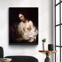 Reclining Nude by Rembrandt Harmenszoon van Rijn