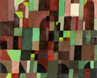 Copy of 8x10Red and Green Architecture  by Paul Klee