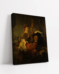 Rembrandt and Saskia in the Scene of the Prodigal Son by Rembrandt Harmenszoon van Rijn