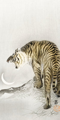 Roaring tiger by Ohara Koson