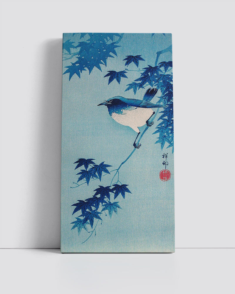 Robin on a Maple Branch by Ohara Koson