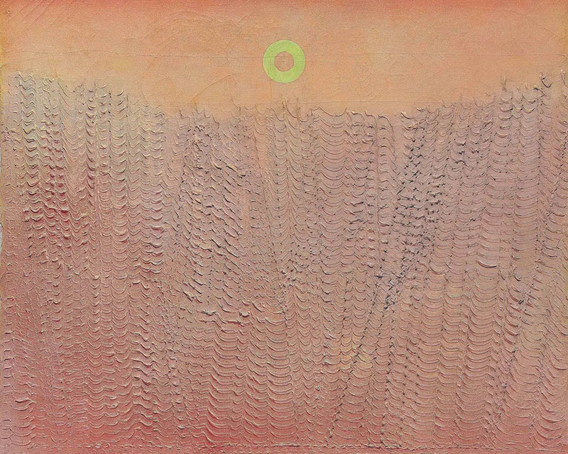 Roter Gratenwald mit Sonne  by Max Ernst