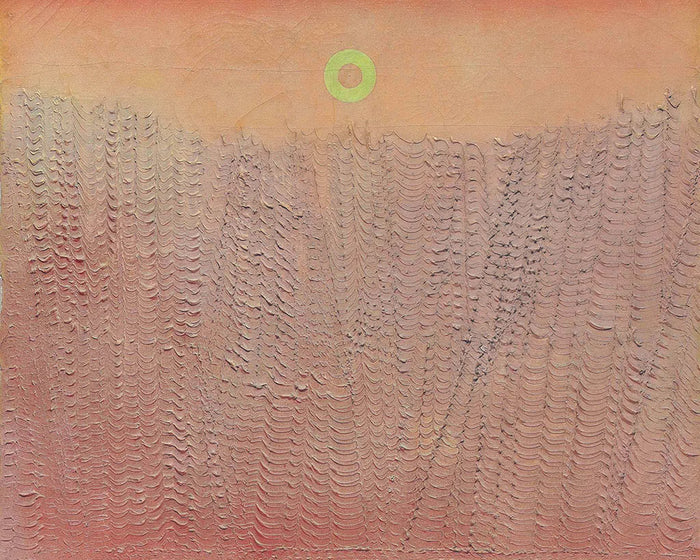 Roter Gratenwald mit Sonne  by Max Ernst