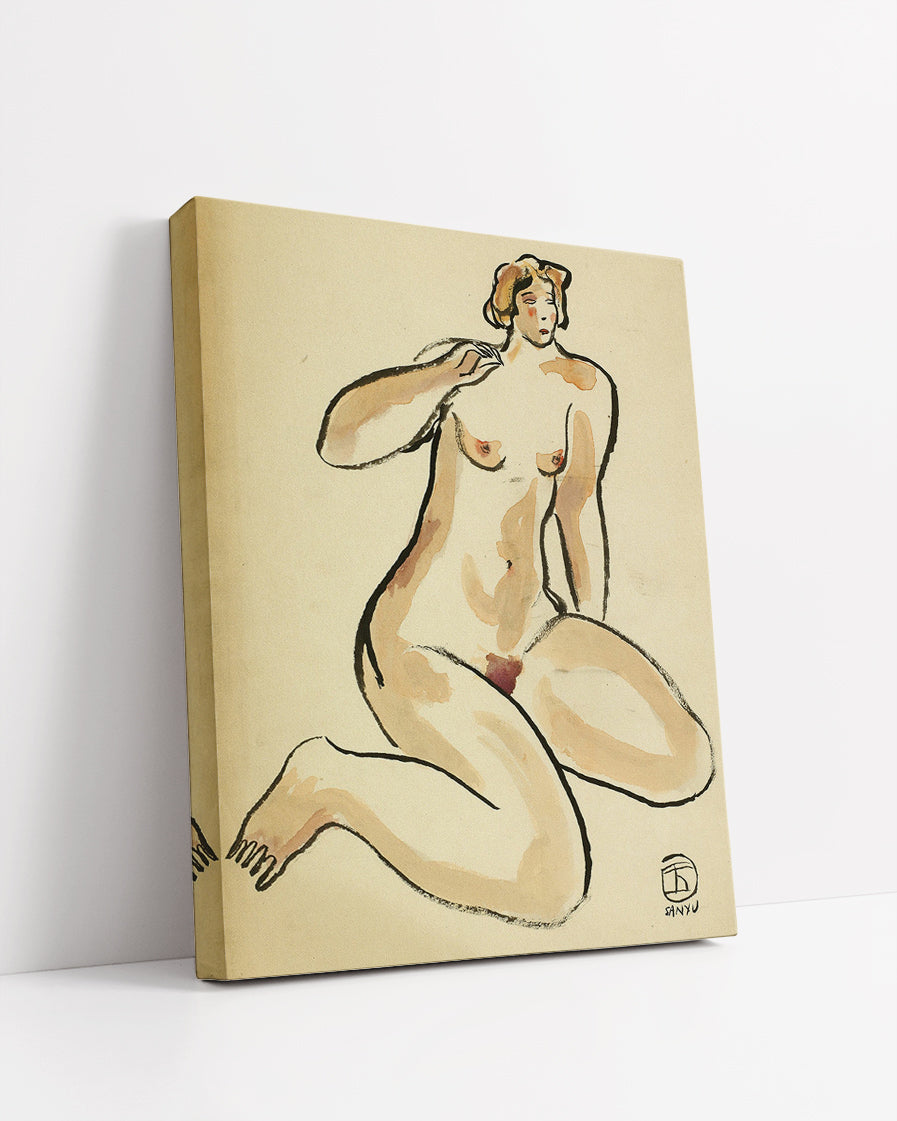 Seated Nude  by San Yu