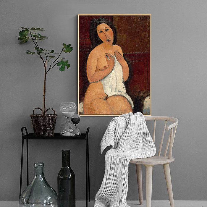 Seated Nude with Shift by Amedeo Modigliani