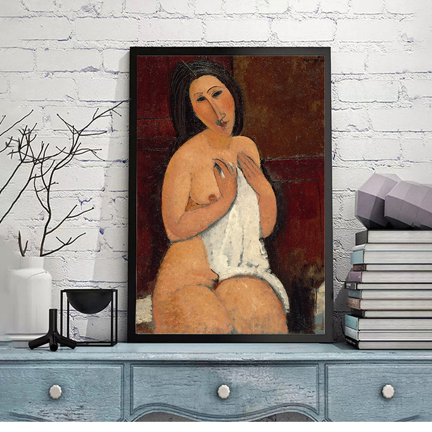 Seated Nude with Shift by Amedeo Modigliani