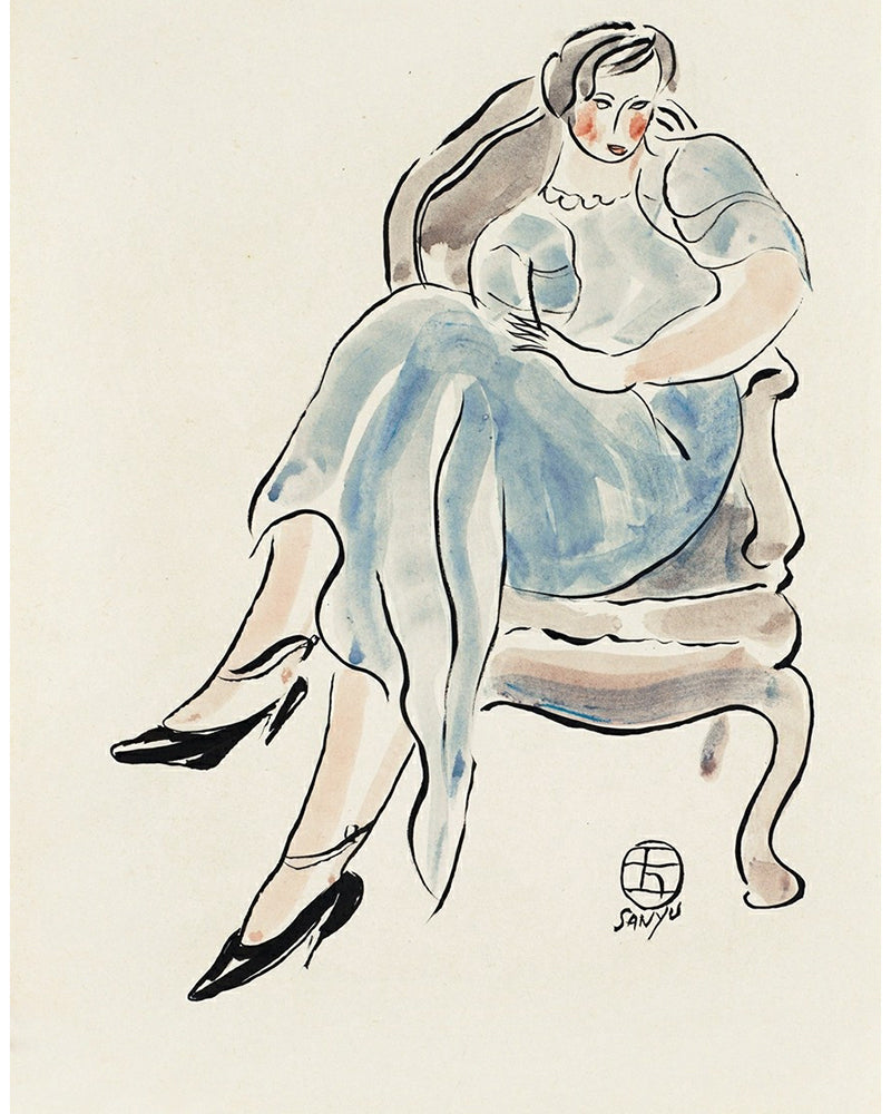 Seated Woman  by San Yu