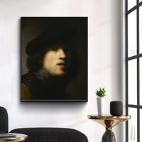 Self-Portrait With Gorget and Beret by Rembrandt Harmenszoon van Rijn