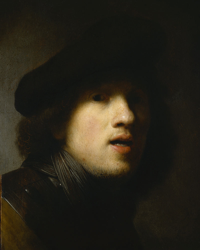 Self-Portrait With Gorget and Beret by Rembrandt Harmenszoon van Rijn