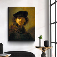 Self-Portrait with Velvet Beret by Rembrandt Harmenszoon van Rijn