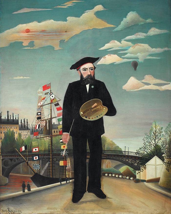 Self Portrait from L'ile Saint Louis by Henri Rousseau