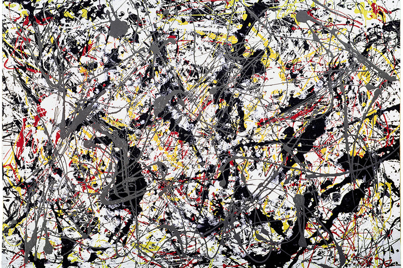 Silver over Black, White, Yellow and Red by Jackson Pollock