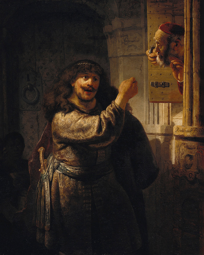 Simson Threatened His Father-in-law by Rembrandt Harmenszoon van Rijn